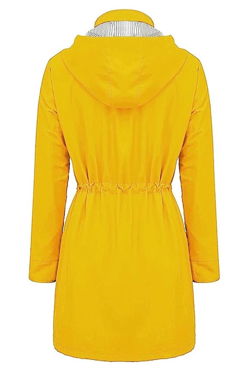 Water Resistant Hooded Striped Windbreaker Rain Jacket - Halloween Collection