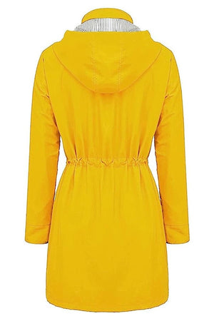 Water Resistant Hooded Striped Windbreaker Rain Jacket - Halloween Collection