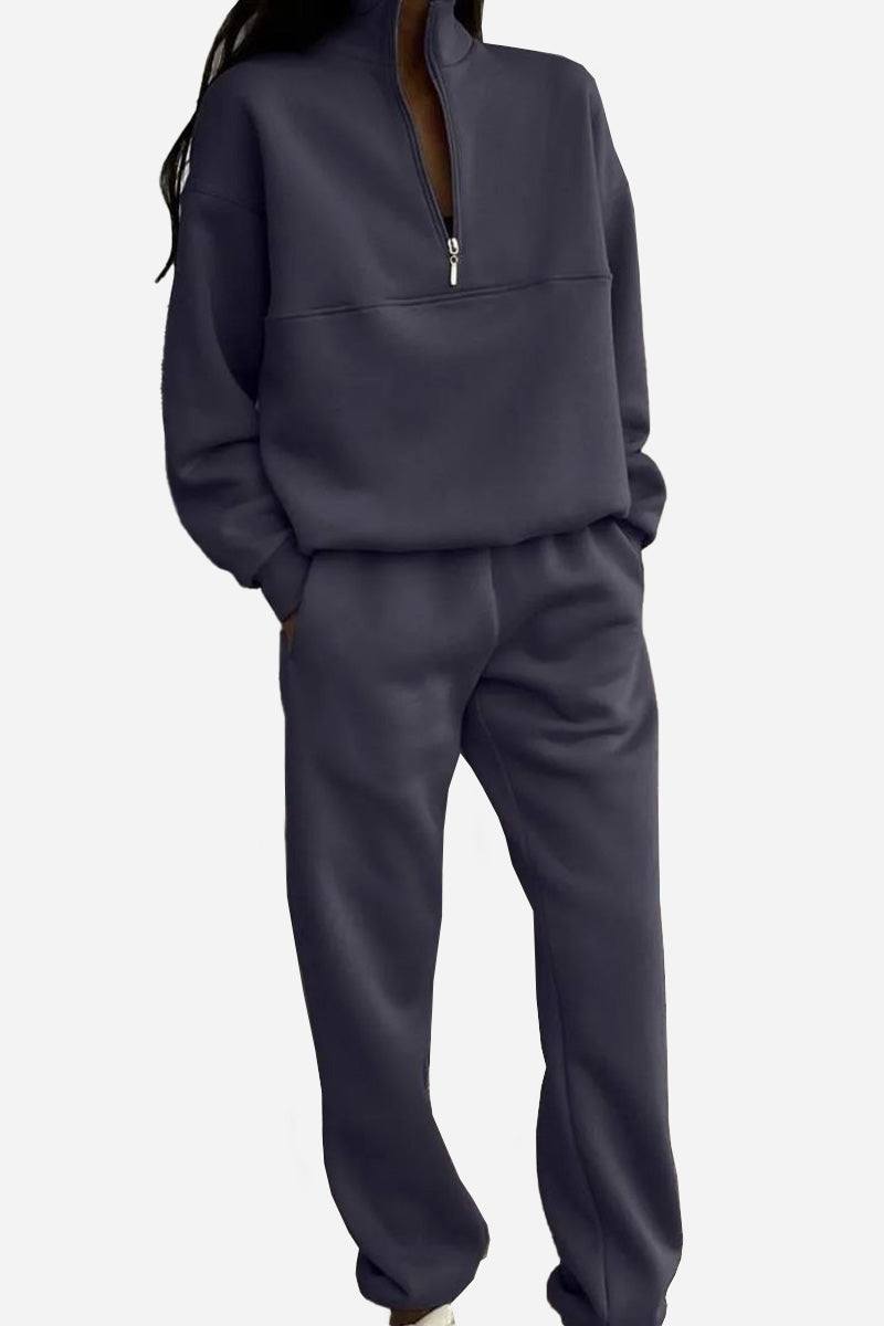 Athleisure at its Finest: Cotton-Blended Two-Piece Tracksuit - Halloween Collection