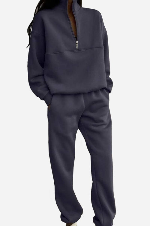 Athleisure at its Finest: Cotton-Blended Two-Piece Tracksuit - Halloween Collection