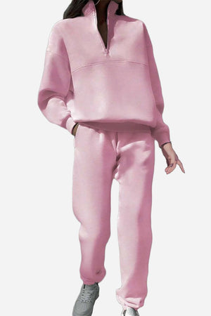 Athleisure at its Finest: Cotton-Blended Two-Piece Tracksuit - Halloween Collection