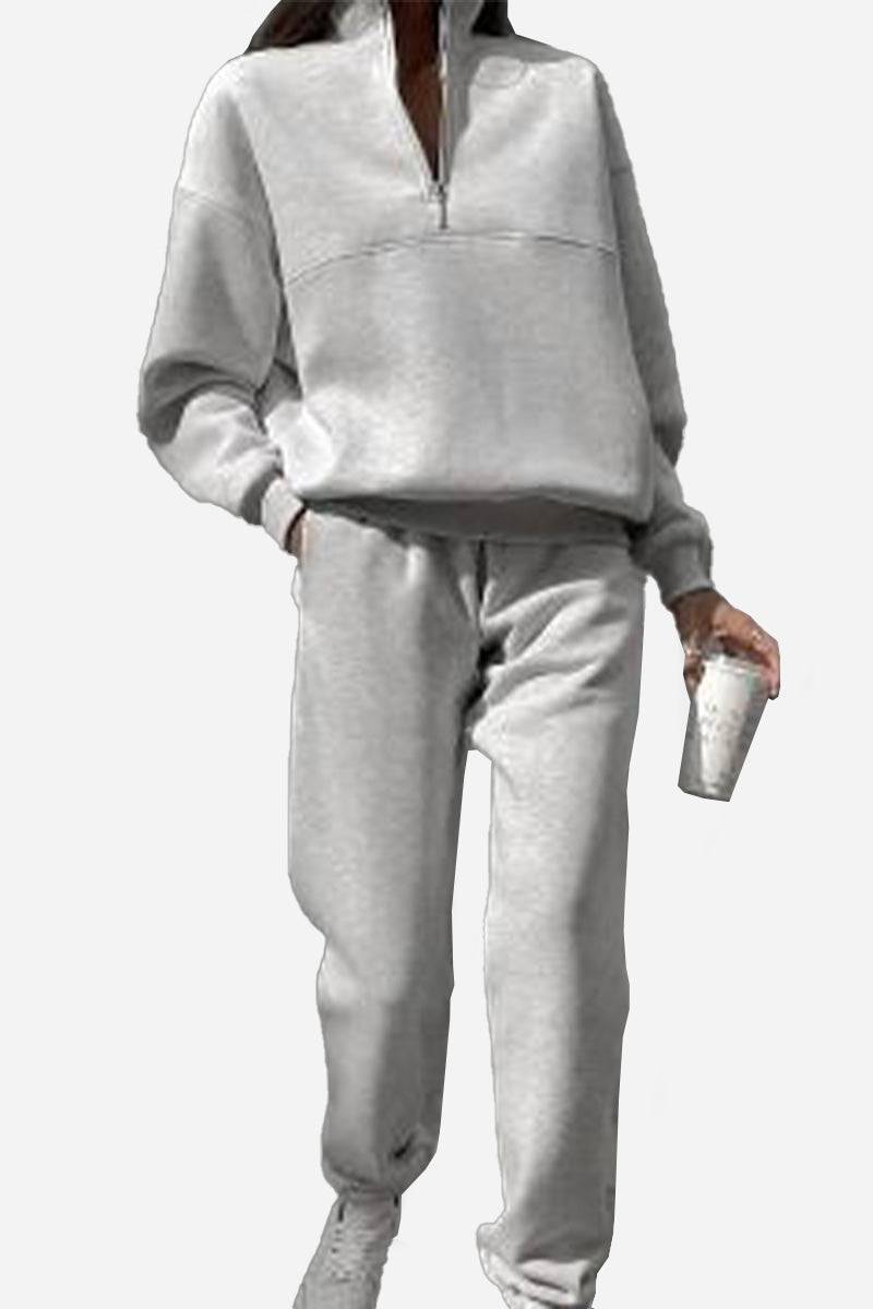 Athleisure at its Finest: Cotton-Blended Two-Piece Tracksuit - Halloween Collection