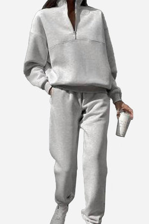 Athleisure at its Finest: Cotton-Blended Two-Piece Tracksuit - Halloween Collection