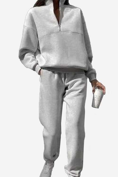 Athleisure at its Finest: Cotton-Blended Two-Piece Tracksuit - Halloween Collection
