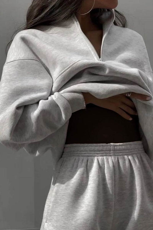 Athleisure at its Finest: Cotton-Blended Two-Piece Tracksuit - Halloween Collection