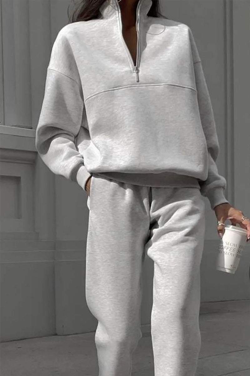 Athleisure at its Finest: Cotton-Blended Two-Piece Tracksuit - Halloween Collection