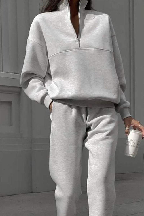 Athleisure at its Finest: Cotton-Blended Two-Piece Tracksuit - Halloween Collection
