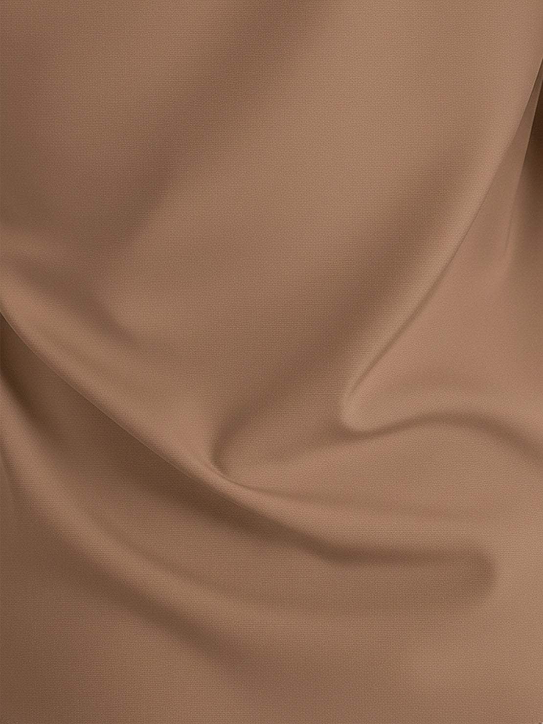 White pleated V-neck long-sleeve blouse with button cuffs and relaxed fit