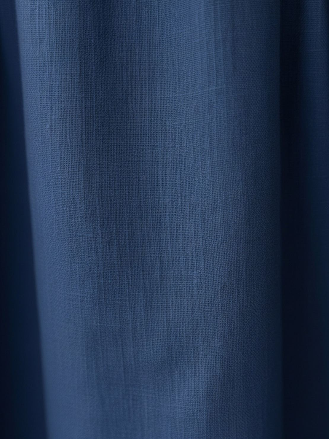 Women's cotton-linen empire waist dress with natural crinkle texture and side pockets