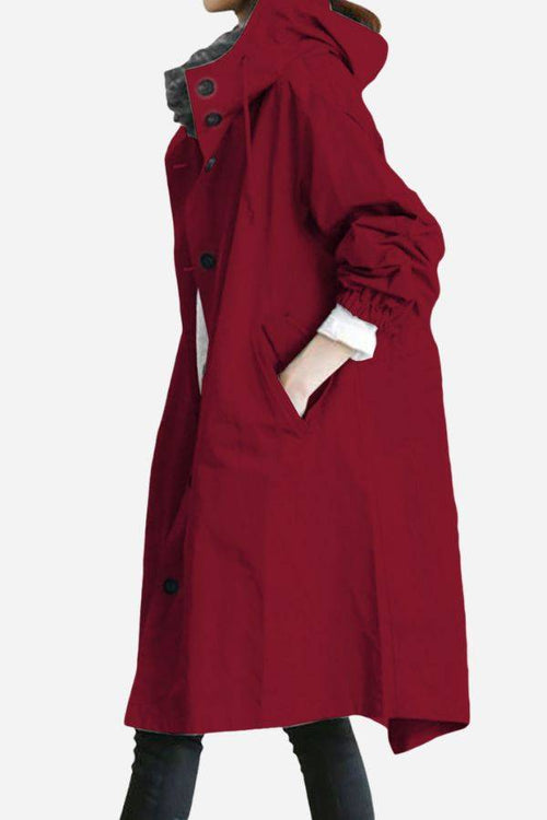 Water Resistant Oversized Hooded Windbreaker Rain Jacket - Halloween Collection