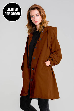 Water Resistant Oversized Hooded Windbreaker Rain Jacket - Halloween Collection