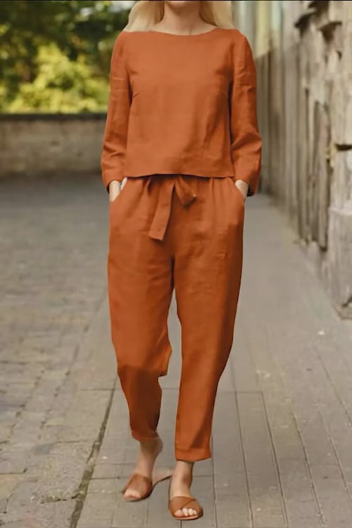 Cotton-Linen Monochrome Capsule