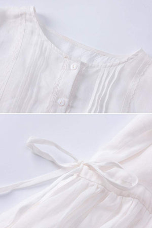 100% Linen Coastal Shift Dress TOSCANA