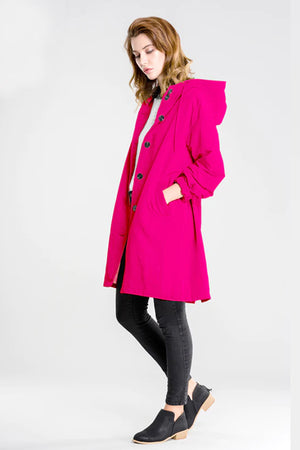 Barbara Pink Raincoat Windbreaker Jacket