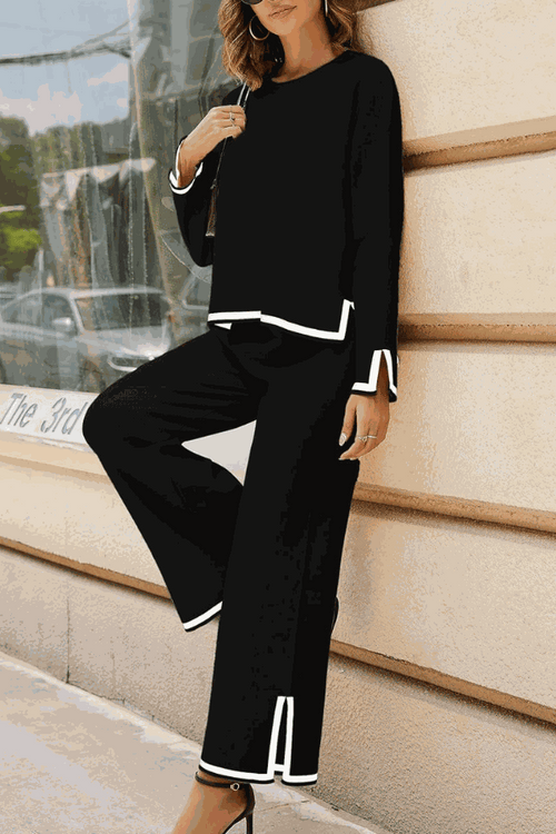 Long Sleeved Relaxed Fit Lounge Two-Piece Set
