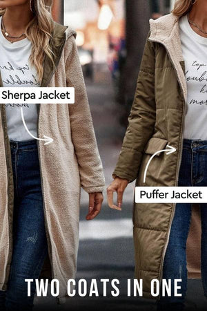 Sherpa-Lined Hooded Teddy Coat - Halloween Collection