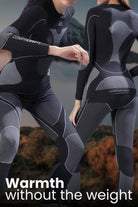 AeroTherm Breathable Warmth lightweight thermal insulation set for women, seamless black and grey fitted activewear for warmth without bulk outdoors