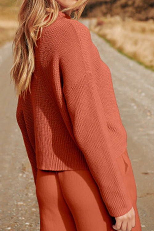 European Minimalism: Relaxed Sweater Top And Trouser Set - Halloween Collection