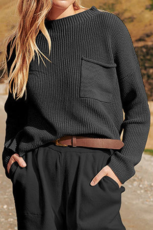European Minimalism: Relaxed Sweater Top And Trouser Set - Halloween Collection