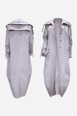 Sleek Minimalist Hooded Coat
