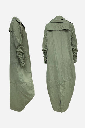 Sleek Minimalist Hooded Coat