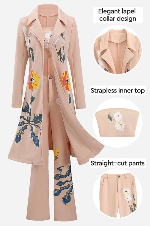 Elegant Floral Statement Three-Piece Set