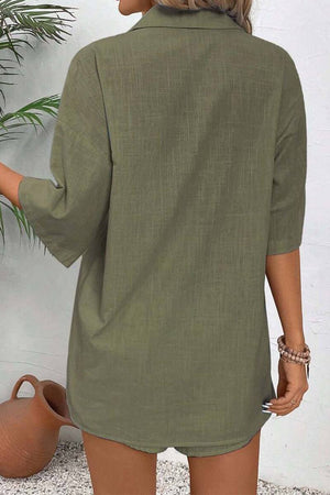 Coastal Linen Cotton Two Piece Set