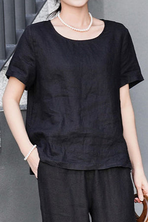 100% Pure Linen Breathable Classic Shirt