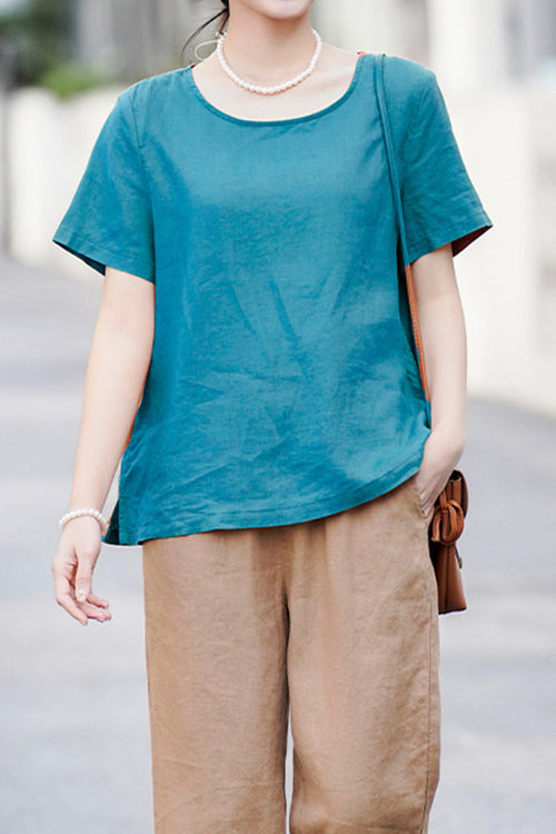 100% Pure Linen Breathable Classic Shirt