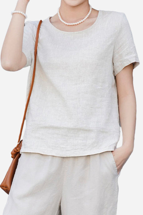 100% Pure Linen Breathable Classic Shirt