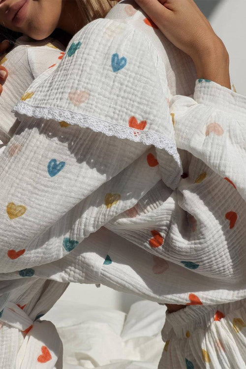 Sweet Countryside 100% Cotton Ruffled Two-Piece Set