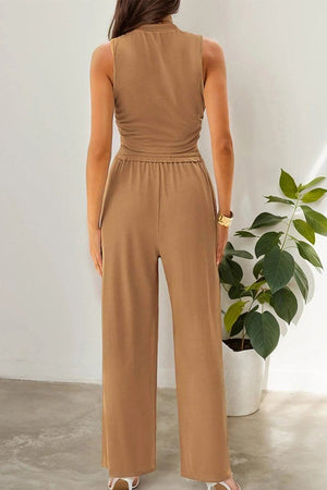 Stroll & Hangout Ribbed Knit Two-Piece Set
