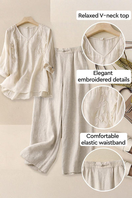 100% Cotton Linen Golden Hour Set