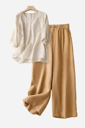 100% Cotton Linen Golden Hour Set