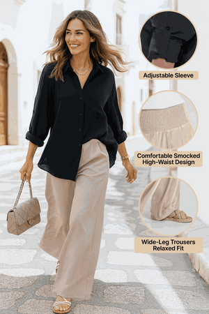 Oversized Linen Leaved-IN Set Lyss