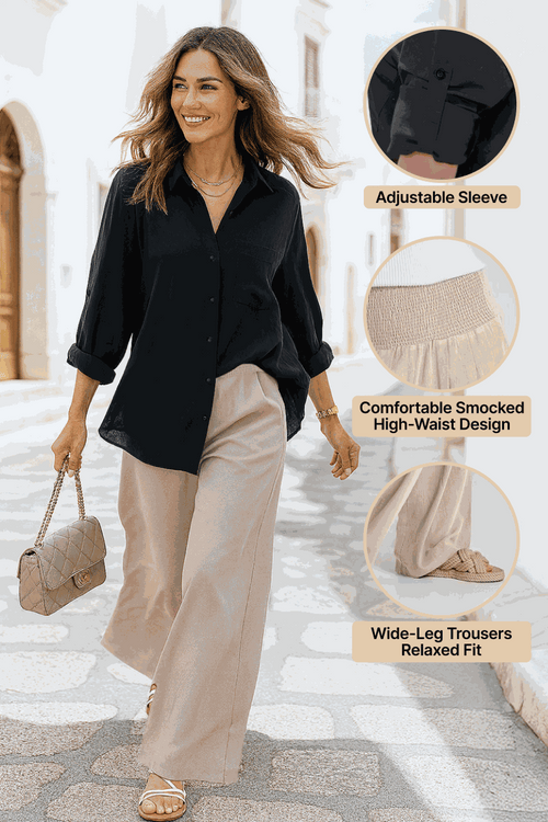 Oversized Linen Leaved-IN Set Lyss