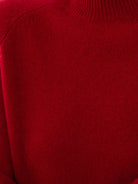 Lightweight 100% Italian cashmere sweater with mock-neck and regular fit for elegant comfort