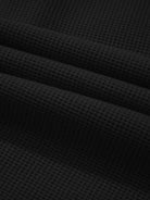 CloudKnit oversized hooded shacket in waffle knit with button front and relaxed fit