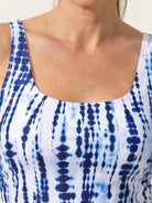 Black adjustable ruched tankini set with side ruching and moderate coverage bikini bottom