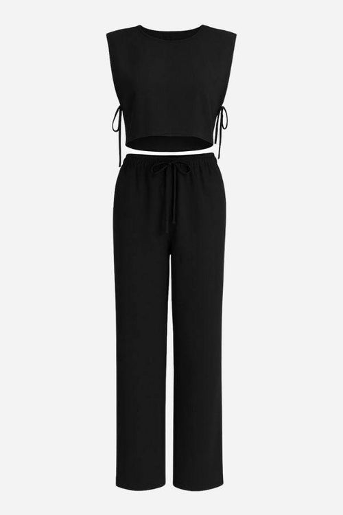Breathable Cotton-Linen Blend Two-Piece