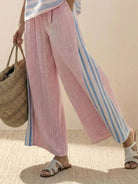 Coastal Comfort Linen two-piece set with lace details and breathable fabric