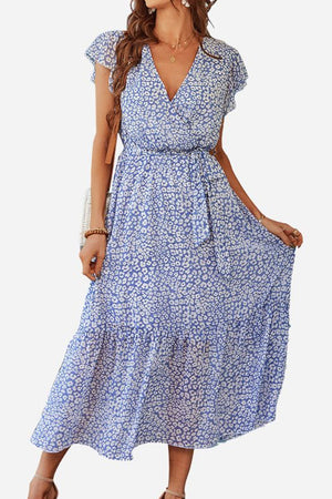 Elegant Blossoms Boho Maxi Dress