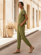 Comfy Couture Knit Sweater two-piece set with relaxed fit and soft knit fabric