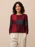 Retro monochrome style top with vintage design elements