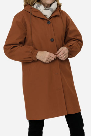 Water Resistant Oversized Hooded Windbreaker Rain Jacket