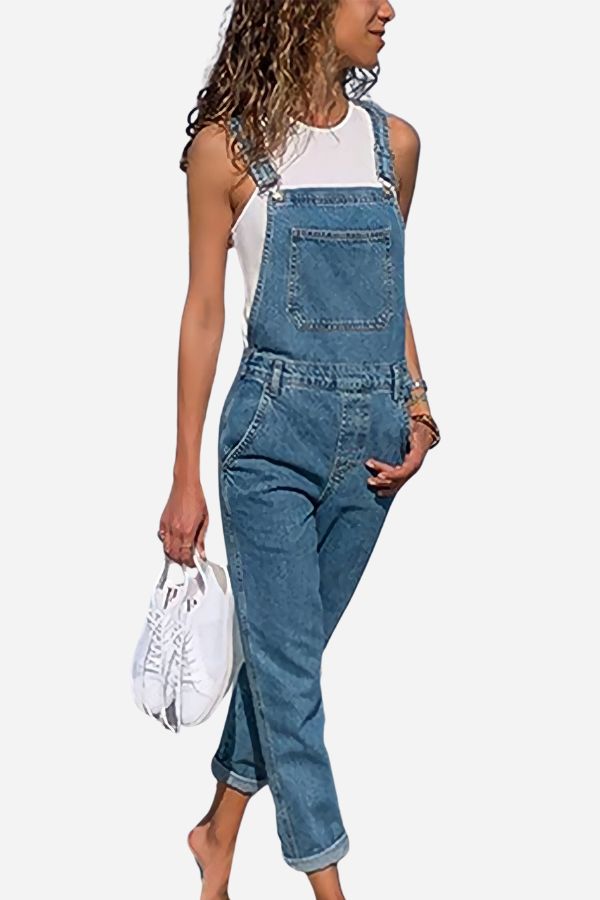 Modern Woman Cotton Denim Overalls