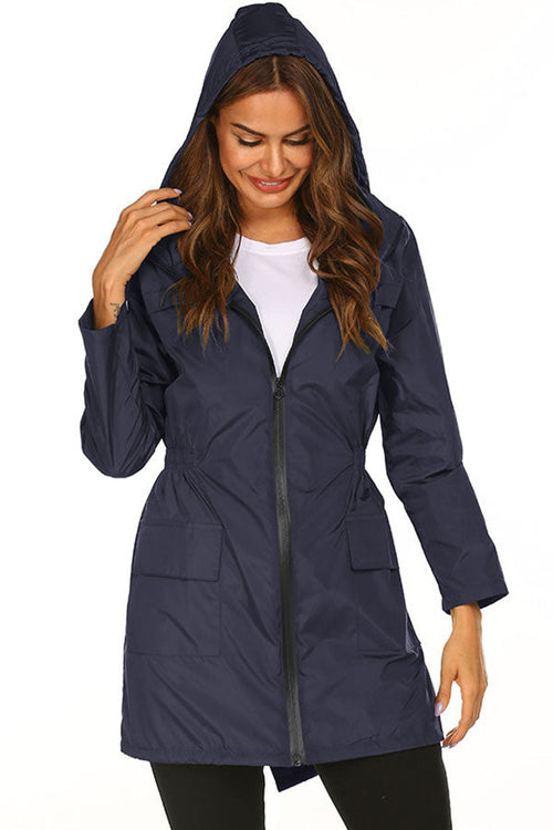 Outdoor and Travel Hooded Raincoat Windbreaker Jacket