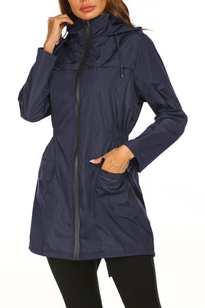 Outdoor and Travel Hooded Raincoat Windbreaker Jacket